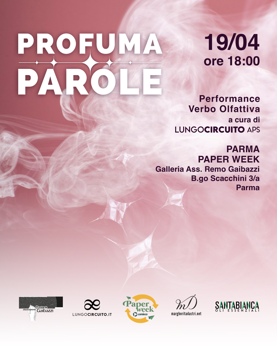 Locandina profuma parole